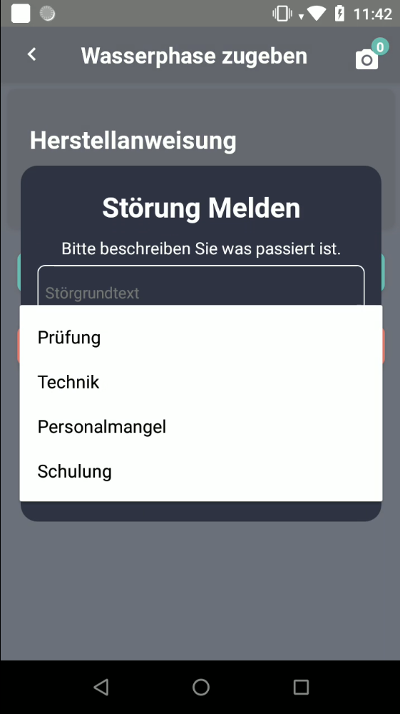 Störungsmeldung