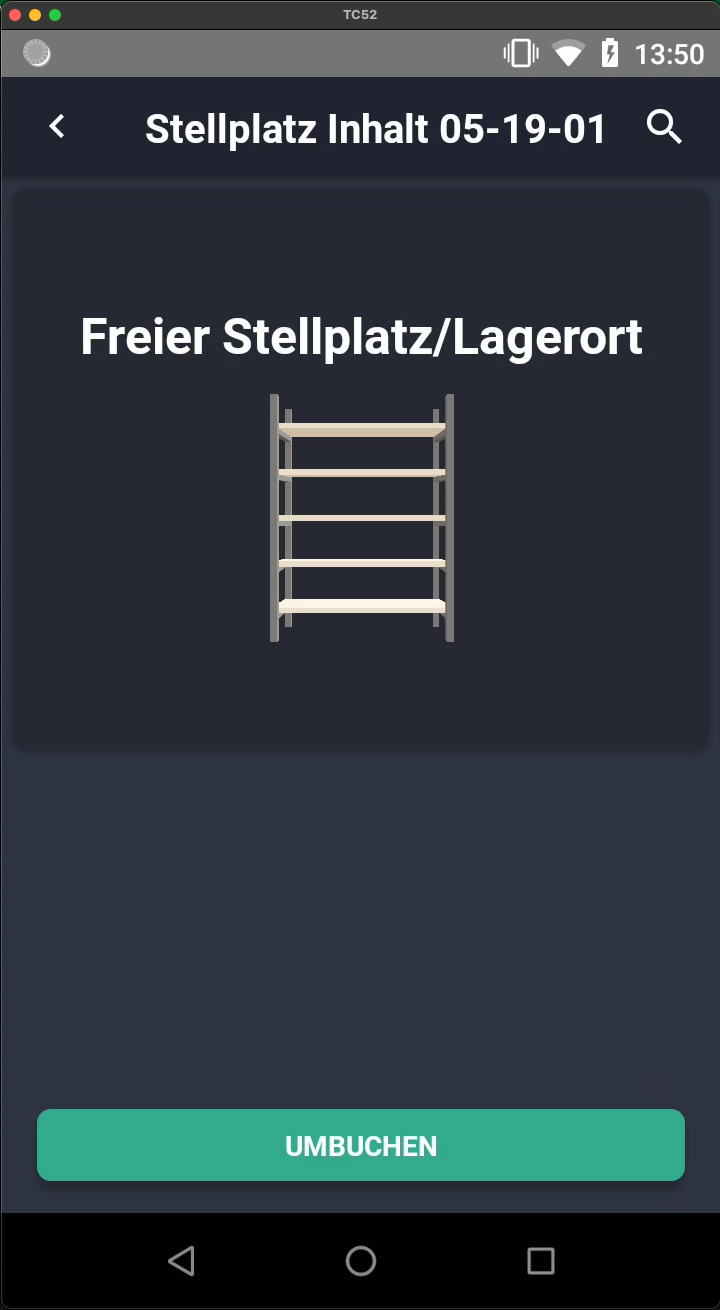 Screenshot: Freier Stellplatz/Lagerort